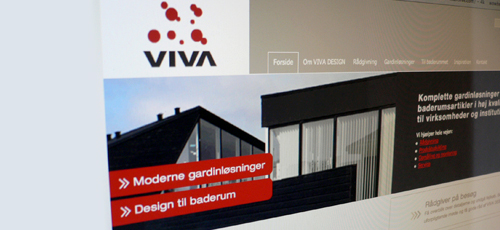 viva design hjemmeside